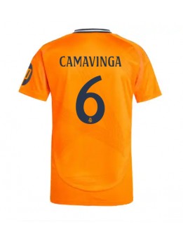 Real Madrid Eduardo Camavinga #6 Replika Borta Kläder 2024-25 Kortärmad